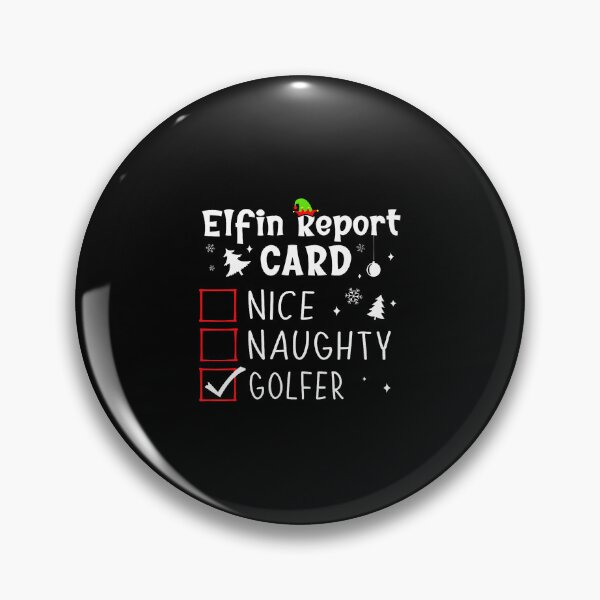 Item preview, Golf Christmas Nice Naughty Funny Xmas List Golfer Golfing designed and sold by SelmaBonnie.