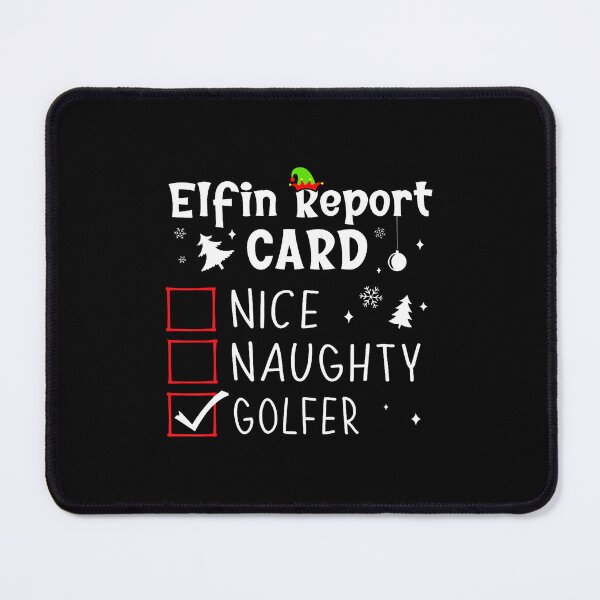 Item preview, Golf Christmas Nice Naughty Funny Xmas List Golfer Golfing designed and sold by SelmaBonnie.