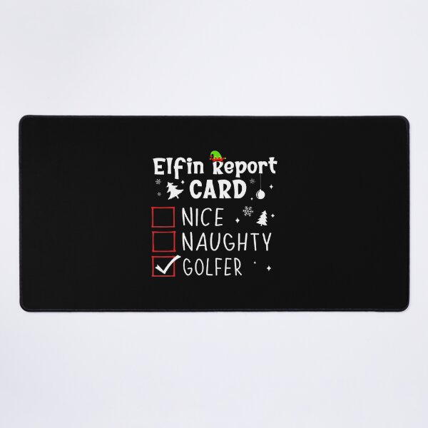 Item preview, Golf Christmas Nice Naughty Funny Xmas List Golfer Golfing designed and sold by SelmaBonnie.