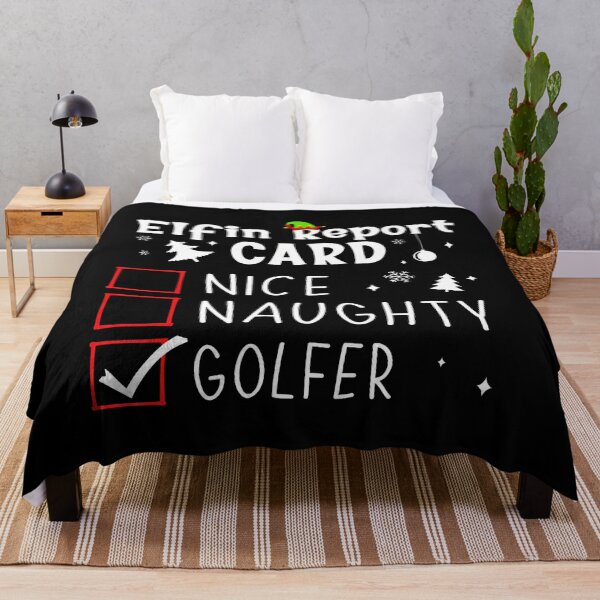 Item preview, Golf Christmas Nice Naughty Funny Xmas List Golfer Golfing designed and sold by SelmaBonnie.