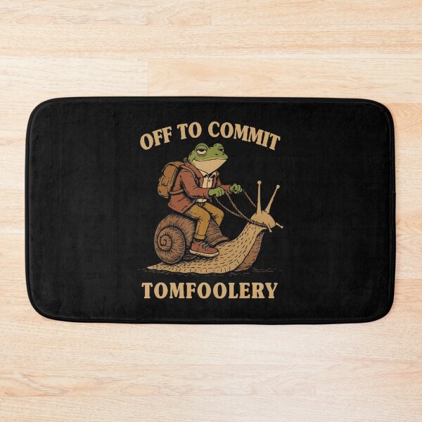 Item preview, Frog Toad Cottagecore Off To Commit Tomfoolery designed and sold by MarcellaTerri.