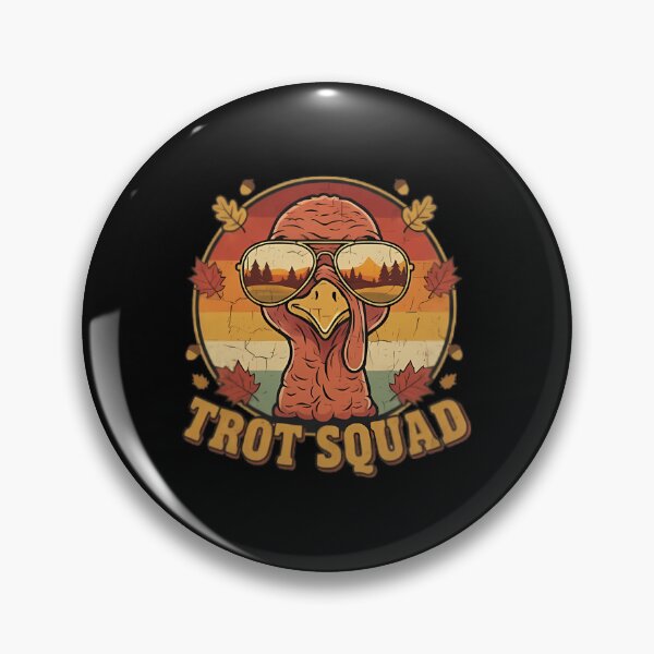 Item preview, 80s Fall Gobble Trot Cute Happy Squad Thanksgiving designed and sold by CalvinVanAuken.