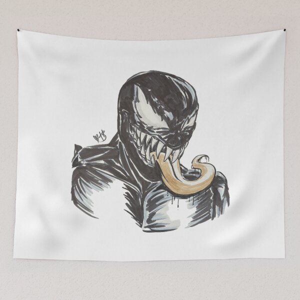 Item preview, Venom with tongue out designed and sold by HBOriginalsArt.