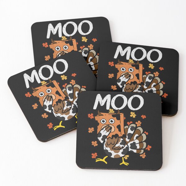 Item preview, Thanksgiving Day Moo Festive Funny Cow Holiday Turkey 90s designed and sold by rebeccathanuos.
