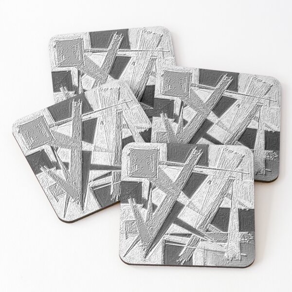 Item preview, fractured  momentum dark age abstract black and white classic style designed and sold by SmashingDeals.