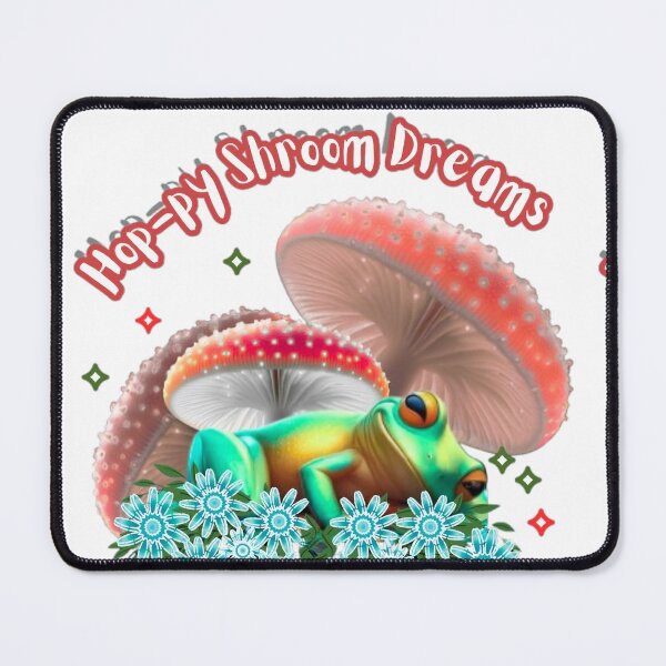 Item preview, Hop-py Shroom Dreams – Cute Sleepy Frog Aesthetic Mushroom Design designed and sold by HopeAndHustle.