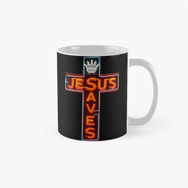 Item preview, Vintage Jesus Saves Cross Christian Retro Bible Verse designed and sold by TaraAnnie.