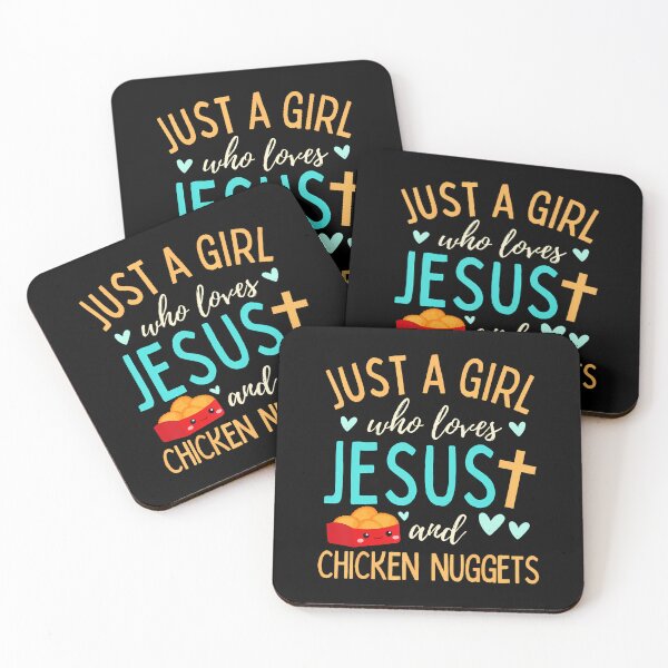 Item preview, Just A Girl Who Loves Jesus And Nuggets Christian Funny designed and sold by DeannaAntoin.