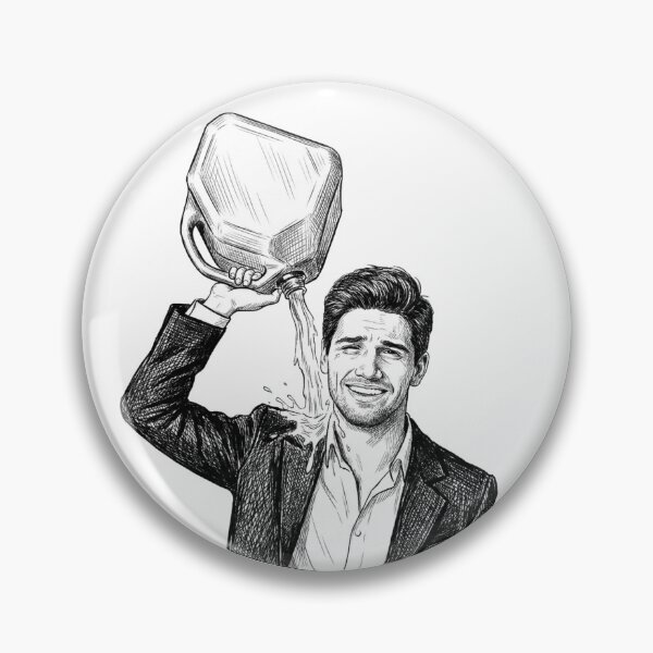Item preview, Man Pouring Gasoline On Himself designed and sold by Naux | Design & Illustration.