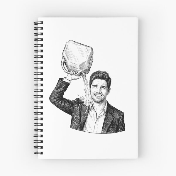 Item preview, Man Pouring Gasoline On Himself designed and sold by Naux | Design & Illustration.
