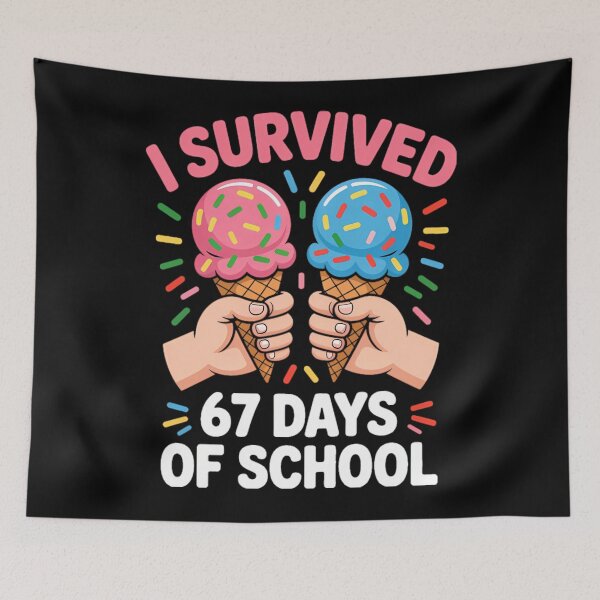 Item preview, I of Survived Classic 67 67 Meme Student Teacher Days School Funny designed and sold by SteveSaccoro.
