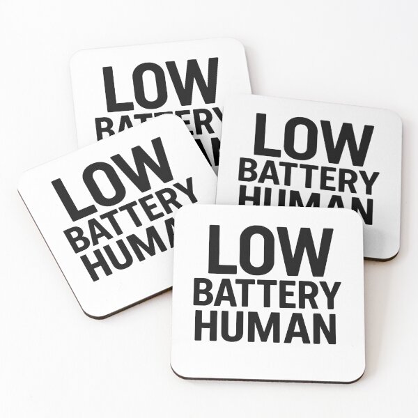 Item preview, Low Battery Human – Funny Meme Text designed and sold by kimkosovo.