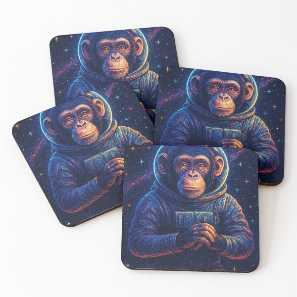 Item preview, Astronaut Chimpanzee – Cosmic Space Art designed and sold by Expl0rer.