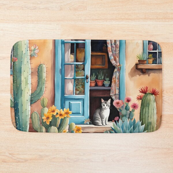 Item preview, South Western Kitty and Cactus designed and sold by Sharon Schwalbe.