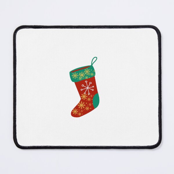 Item preview, A cute Christmas sock covered with snowflakes designed and sold by alvagwyn.
