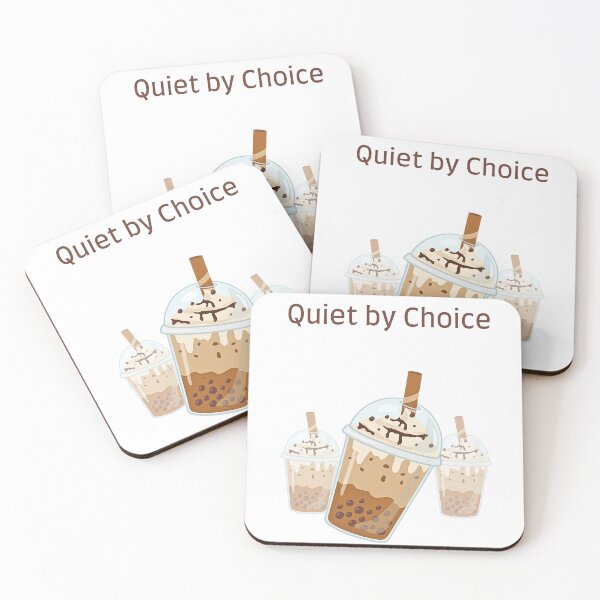 Item preview, Quiet by Choice Boba Tea Aesthetic T-Shirt | Cute Milk Tea Bubble Tea Design for Introverts | Cozy Quiet Vibes Drink Lover Tee designed and sold by YasirHamidDesigns .