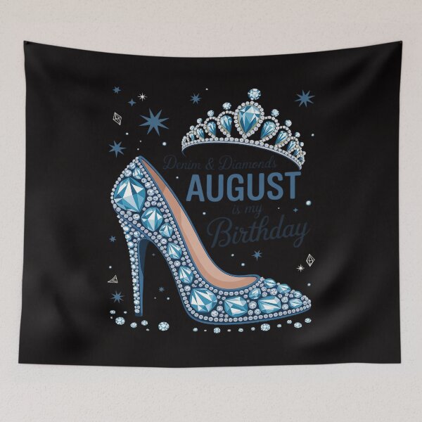 Item preview, Fabulous Denim & Diamonds August Birthday Queens High Heels designed and sold by BotboutiquePre.