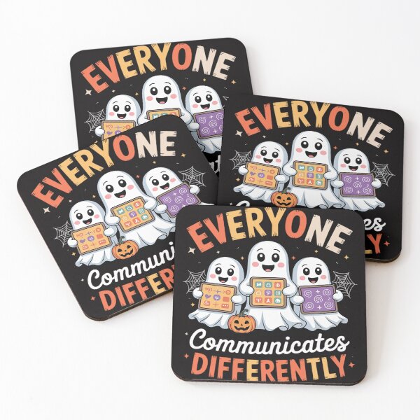 Item preview, Everyone Communicates Differently Halloween SLP Sped Teacher designed and sold by BotboutiquePre.
