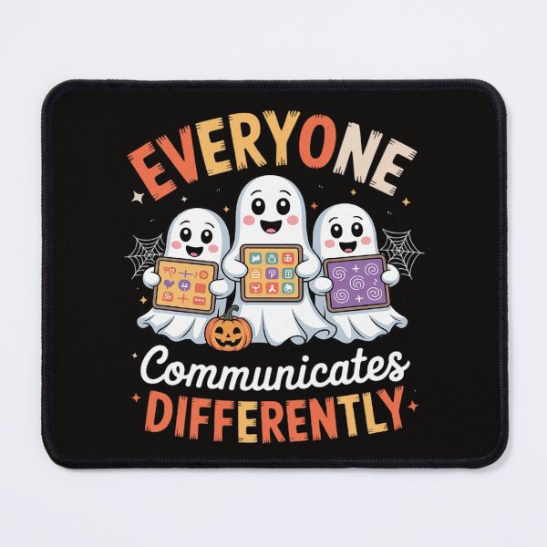 Item preview, Everyone Communicates Differently Halloween SLP Sped Teacher designed and sold by BotboutiquePre.