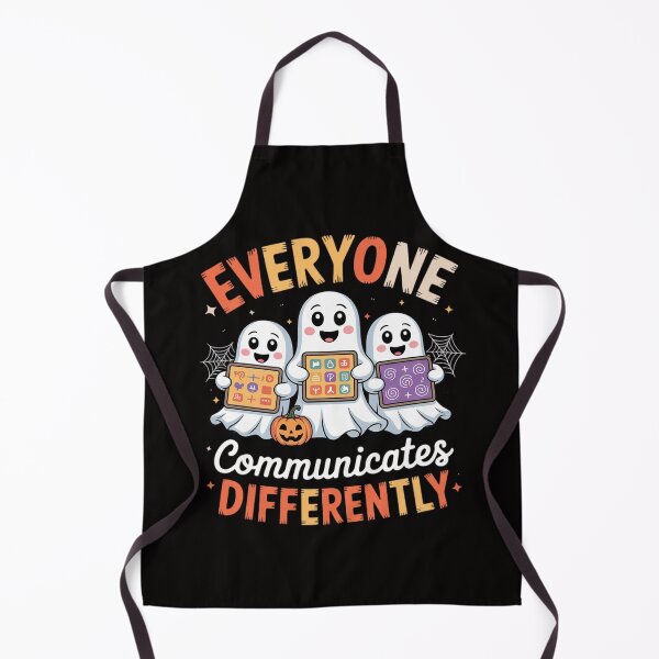 Item preview, Everyone Communicates Differently Halloween SLP Sped Teacher designed and sold by BotboutiquePre.