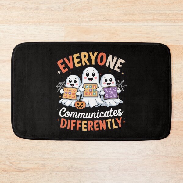 Item preview, Everyone Communicates Differently Halloween SLP Sped Teacher designed and sold by BotboutiquePre.