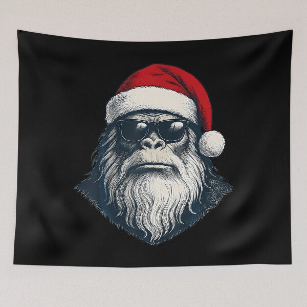 Item preview, Bigfoot Face Sunglasses Santa Christmas Funny Xmas Sasquatch designed and sold by LynneMarisa.