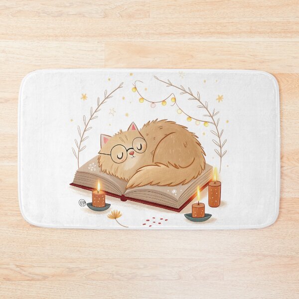 Item preview, Bookworm Cozy Cat designed and sold by Neural-canvas.