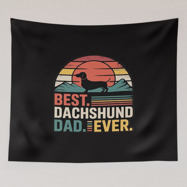 Item preview, Dachshund Long Haired Best Dad Ever Gift Dog Men Women Kids designed and sold by BotboutiquePre.
