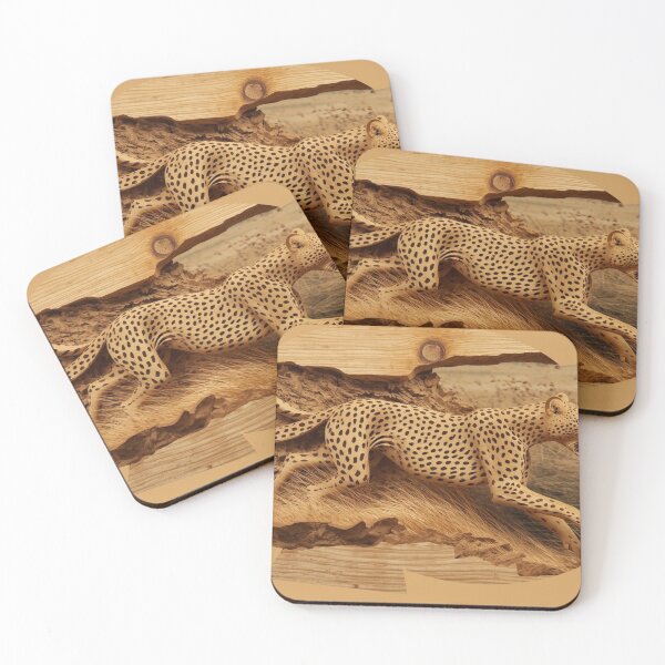 Item preview, Cheetah Sprint Wood Carving Identity Wild Energy Control  designed and sold by SavannaStrikes.