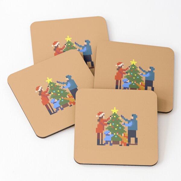 Item preview, Pixel Family Decorating the Christmas Tree designed and sold by CYTECK.