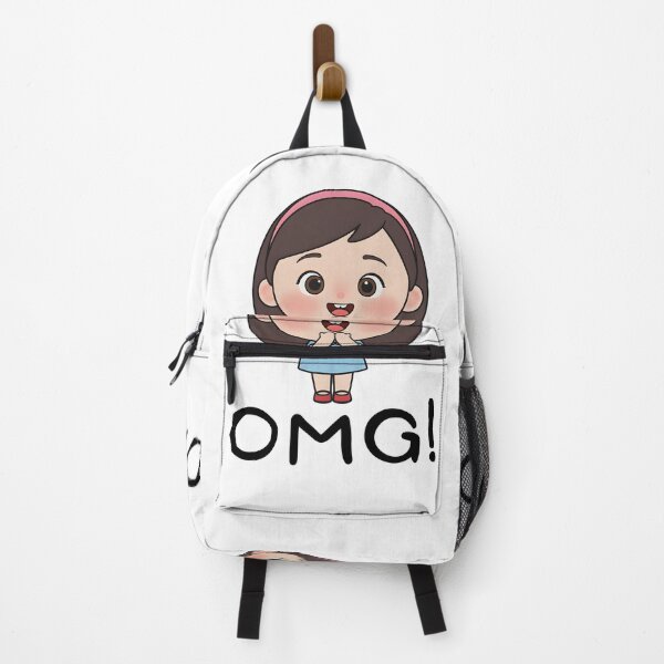 Item preview, OMG Cute Girl Cartoon - Excited Kawaii Character Illustration designed and sold by HumTumMe.