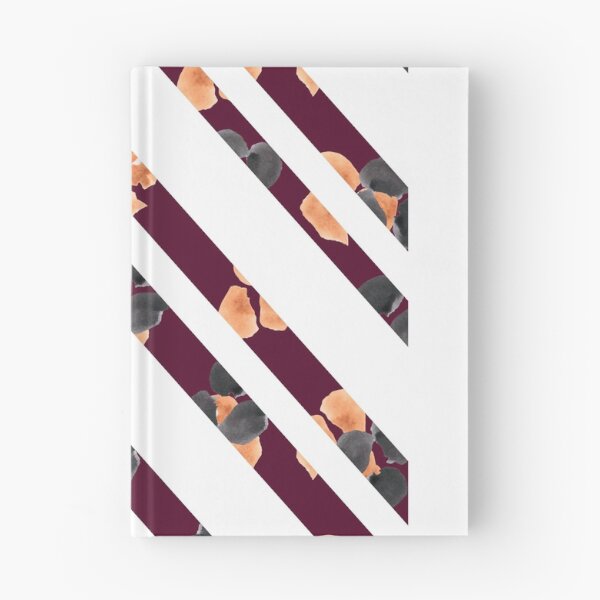 Item preview, Elegant Watercolor Floral Diagonal Stripes Pattern designed and sold by BELEAFCREATIV1.