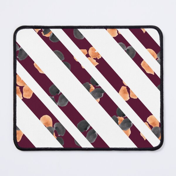 Item preview, Elegant Watercolor Floral Diagonal Stripes Pattern designed and sold by BELEAFCREATIV1.
