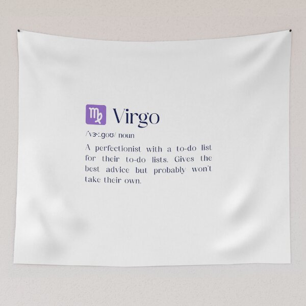 Item preview, Virgo Definition Typography Zodiac Design designed and sold by HasHs.