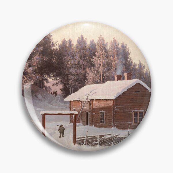 Item preview, Winter landscape at sunset, 1867, by Ferdinand von Wright designed and sold by AngyDesigns49.