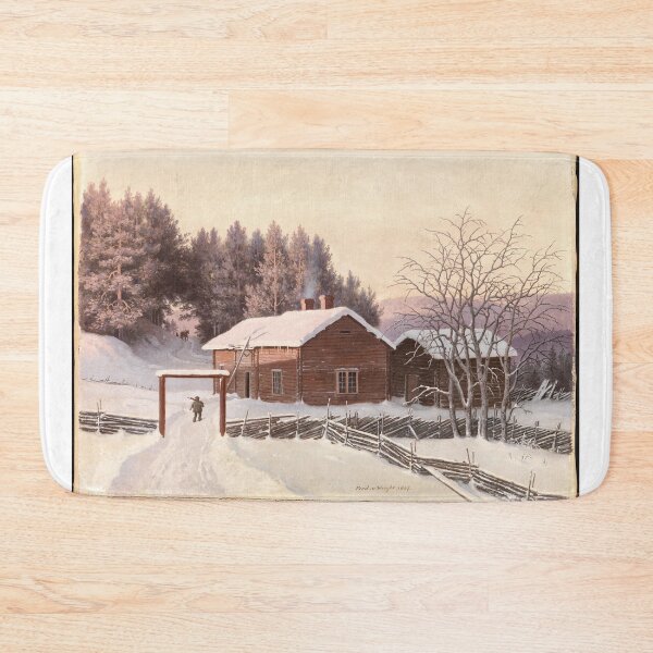 Item preview, Winter landscape at sunset, 1867, by Ferdinand von Wright designed and sold by AngyDesigns49.