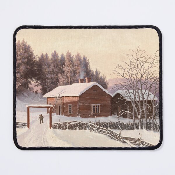 Item preview, Winter landscape at sunset, 1867, by Ferdinand von Wright designed and sold by AngyDesigns49.