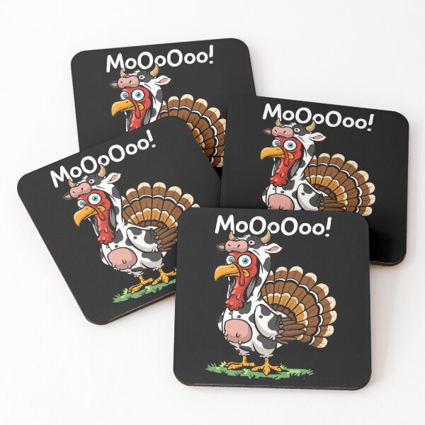 Item preview, Festive 90s Cow Funny Moo Thanksgiving Day Turkey Holiday designed and sold by rebeccathanuos.