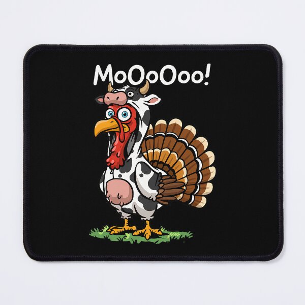 Item preview, Festive 90s Cow Funny Moo Thanksgiving Day Turkey Holiday designed and sold by rebeccathanuos.