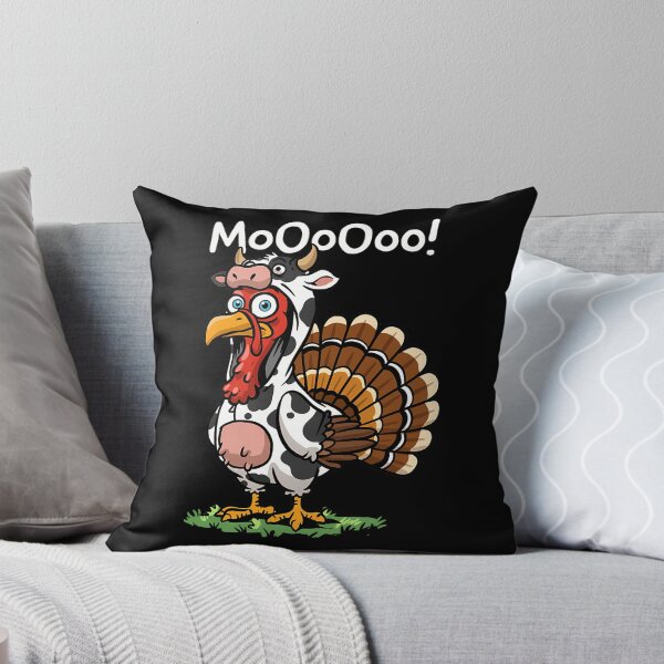 Item preview, Festive 90s Cow Funny Moo Thanksgiving Day Turkey Holiday designed and sold by rebeccathanuos.