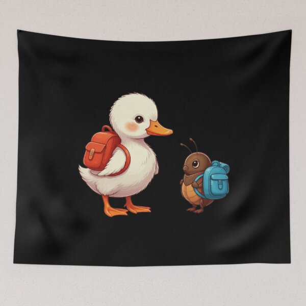 Item preview, Cute Duck & Bug Backpack Buddies designed and sold by Kawaimagic.