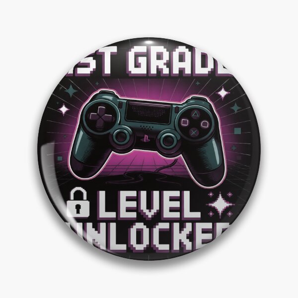 Artikelvorschau, Controller 1. Klasse Level freigeschaltet Erster Schultag Jungen entworfen und verkauft von silladive.