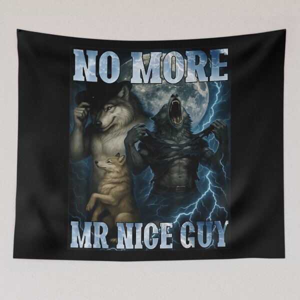 Item preview, No More Mister Nice Guy Werewolf Transformation Full Moon Lightning designed and sold by LizzyKeiko.