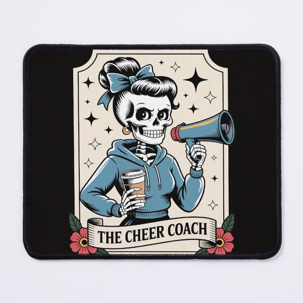 Item preview, Cheer Coach Tarot Card Skeleton Cheerleading Coach Halloween designed and sold by silladive.