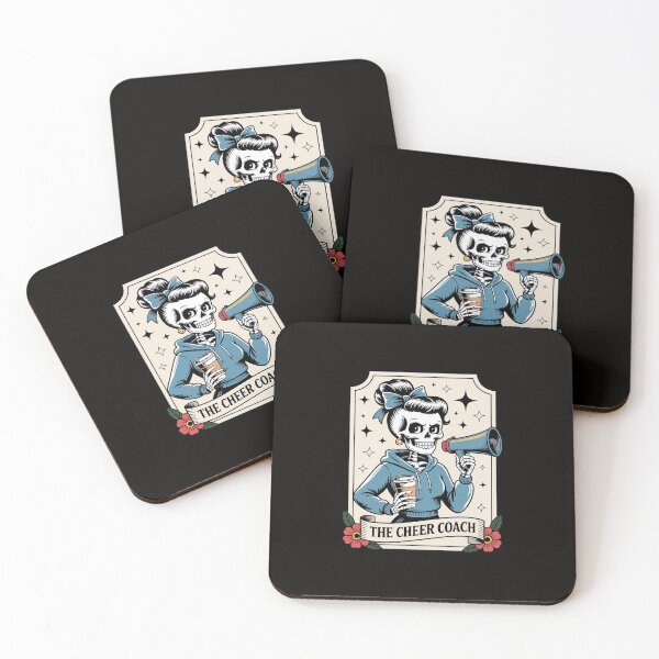 Item preview, Cheer Coach Tarot Card Skeleton Cheerleading Coach Halloween designed and sold by silladive.