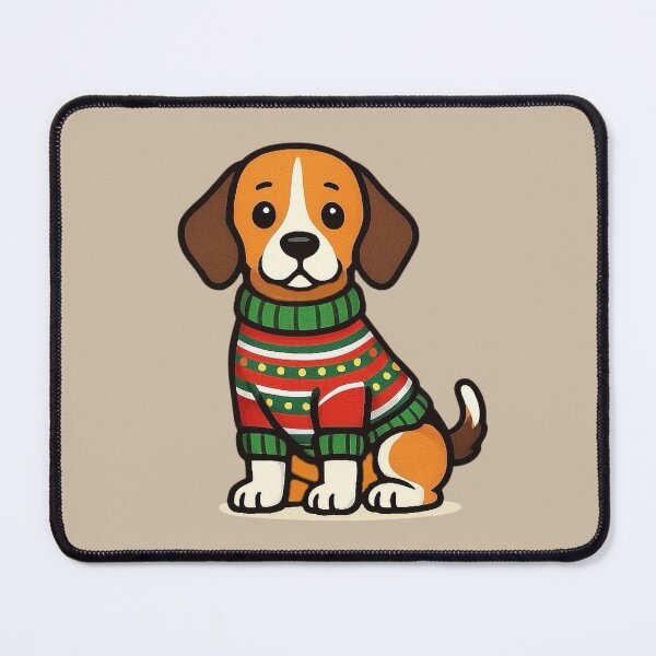 Item preview, Cute Beagle in Christmas Sweater designed and sold by Myra365Art.