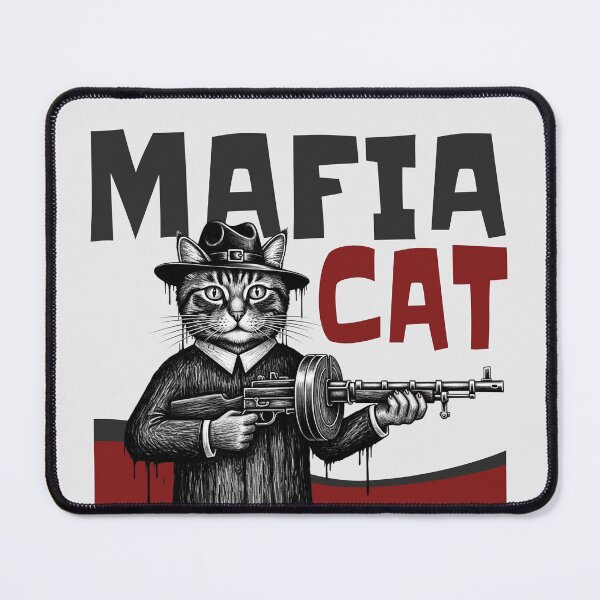 Artikelvorschau, Mafia-Katze, Gangster, Tommy Gun, lustig entworfen und verkauft von KiwiRider.