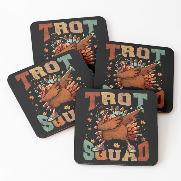 Item preview, Trot Thanksgiving Squad Gobble Cute 80s Happy Fall designed and sold by CalvinVanAuken.
