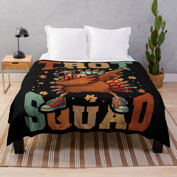 Item preview, Trot Thanksgiving Squad Gobble Cute 80s Happy Fall designed and sold by CalvinVanAuken.