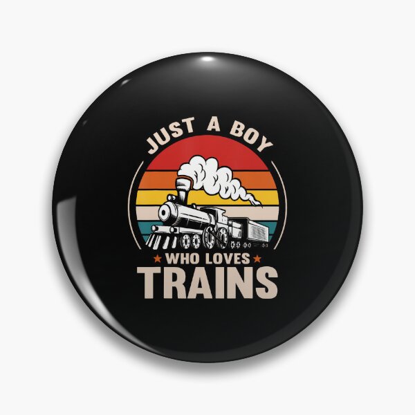 Item preview, Just A Boy Who Loves Trains designed and sold by ChelseaEula.